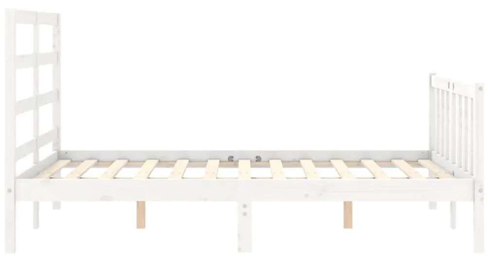 Giroletto con Testiera Bianco Small Double Legno Massello