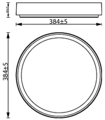 Philips - Plafoniera LED dimmerabile HANNO  LED/24W/230V 4000K nero