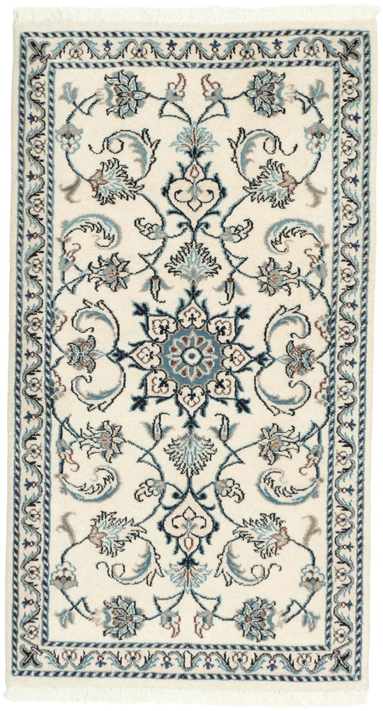 Nain Tappeto persiano 140 x 70 Beige (Iran) Annodato A Mano