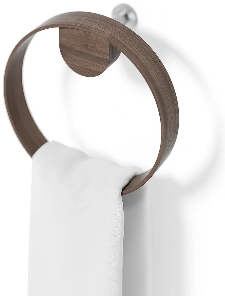 Porta asciugamani da parete in legno di noce Yoku - Wireworks