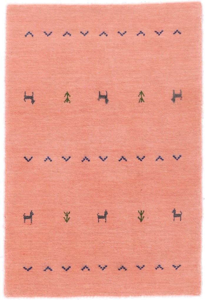 Tappeto 90x60 (Indian) Annodato A Mano