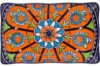 Vassoio Kaori ceramica rettangolare 20x20x2 cm