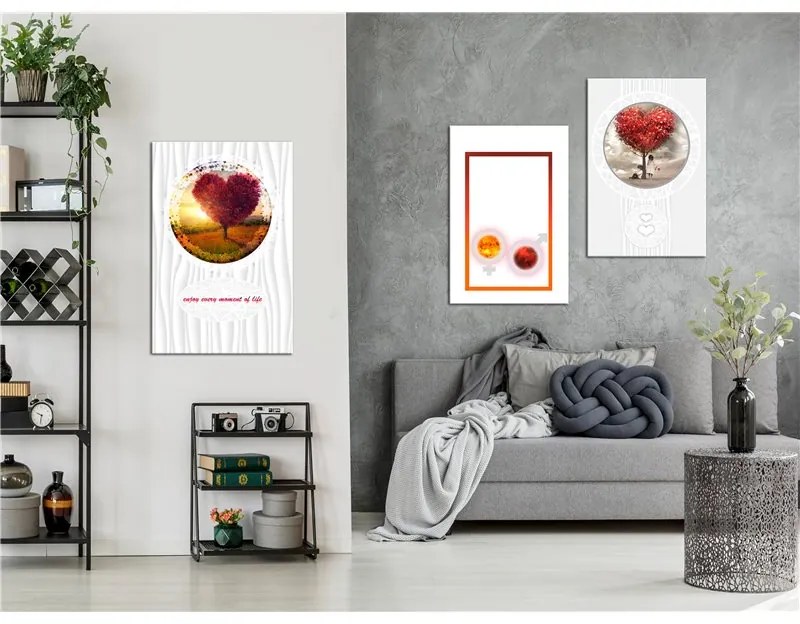 Quadro  Love (Collection)  Colore Bianco, Dimensioni e Misure 120x60