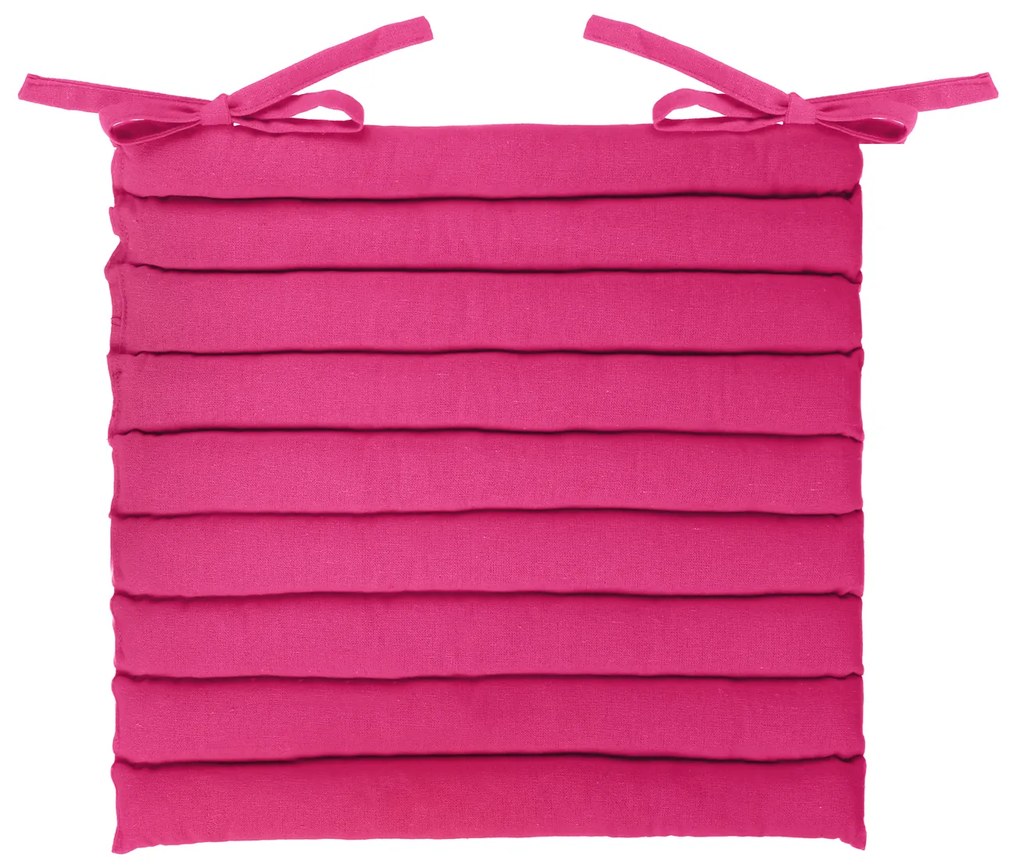 Cuscino sedia 40x40 cm in cotone rosa