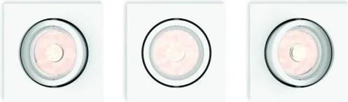 Philips 50193/31/PN - Set 3x faretti LED RGBW dimmerabili da incasso, 1x GU10/4,8W/230V, bianchi + telecomando