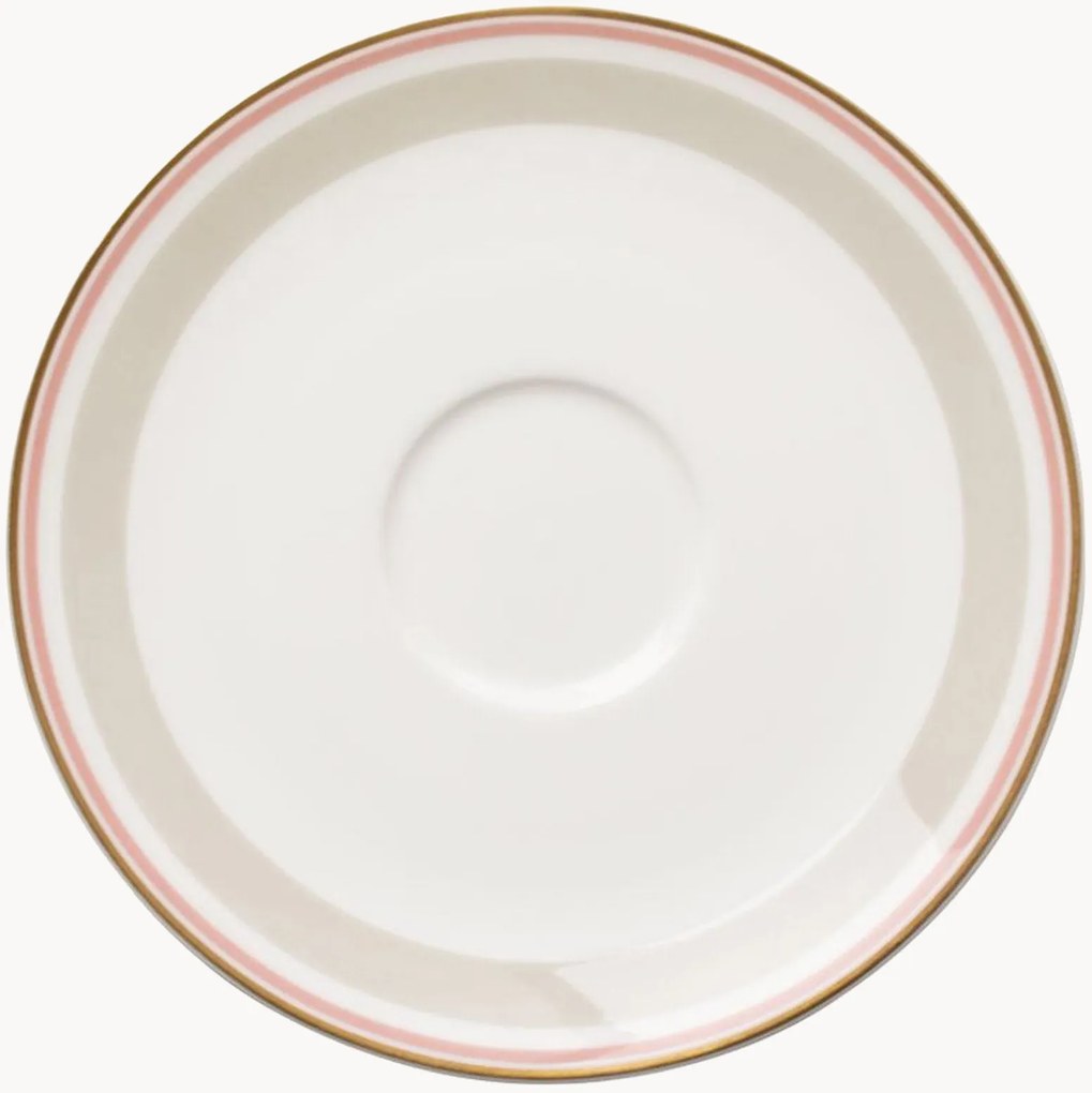 Set di 6 piattini in Fine Bone China Capri