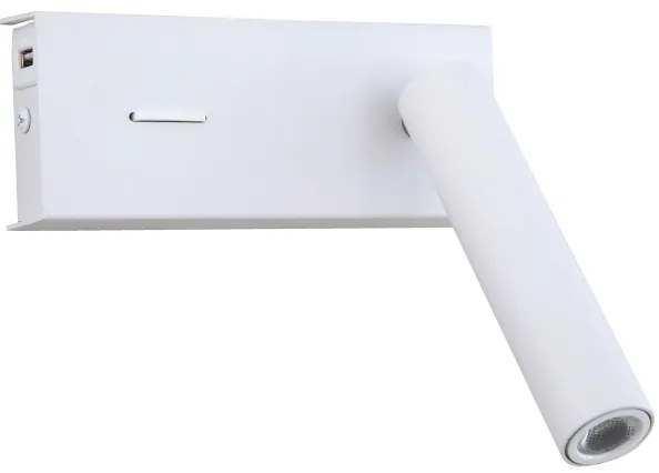 Zambelis H74 - Applique a LED LED/3W/230V USB bianco