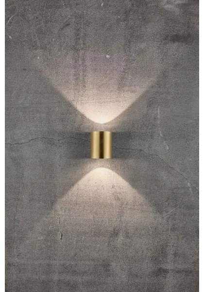 Nordlux - Applique da esterno a LED CANTO 2xLED/6W/230V IP44 ottone