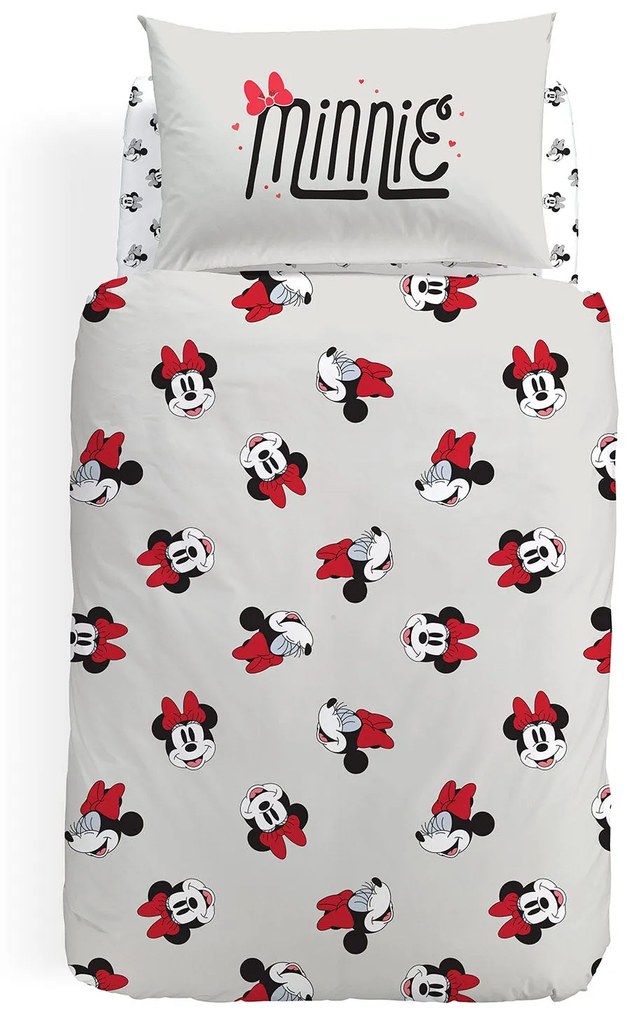 Copripiumino Singolo Minnie Retro   in Cotone Cartoons