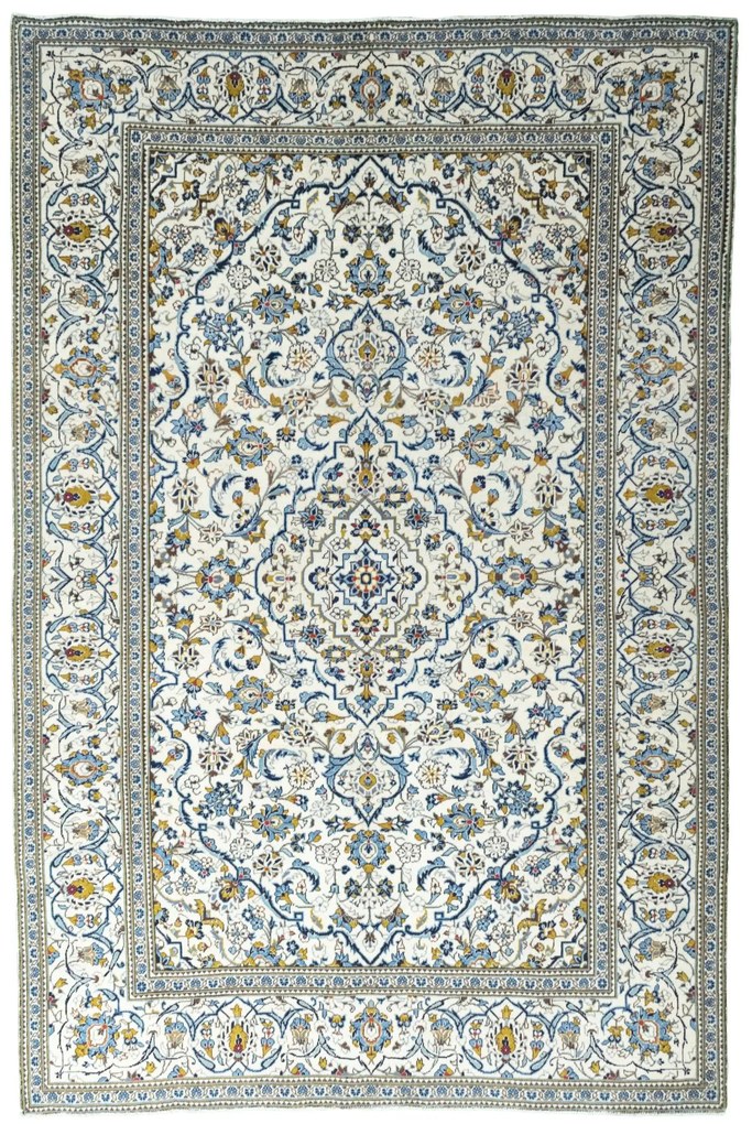 Kashan Tappeto persiano 300 x 200 Beige (Iran) Annodato A Mano