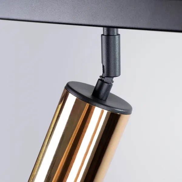 Sollux SL.1384 - Faretto WINX 3xGU10/10W/230V nero/oro