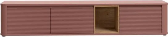 Mobile TV Sospeso 3 Ante 215x40x40 Con Vano A Giorno Lehman Terracotta