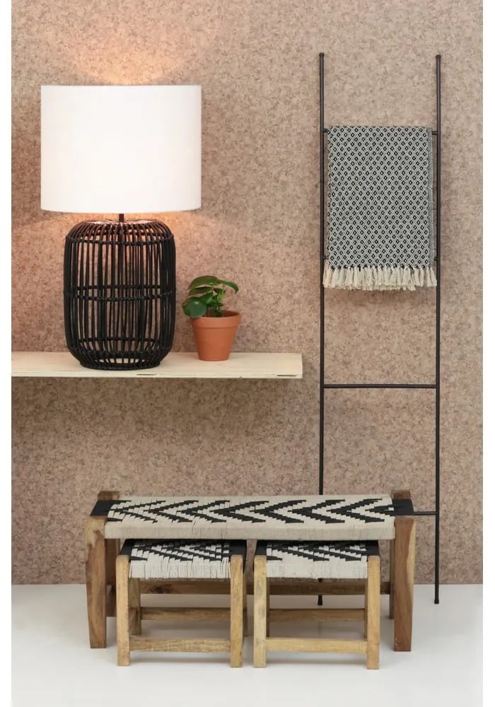 Scala decorativa in metallo nero Siem - Light & Living