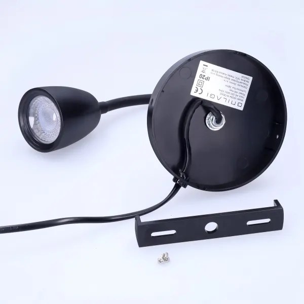 Solight WO54-B - LED Lampada da parete dimmerabile LED/4W/230V nero