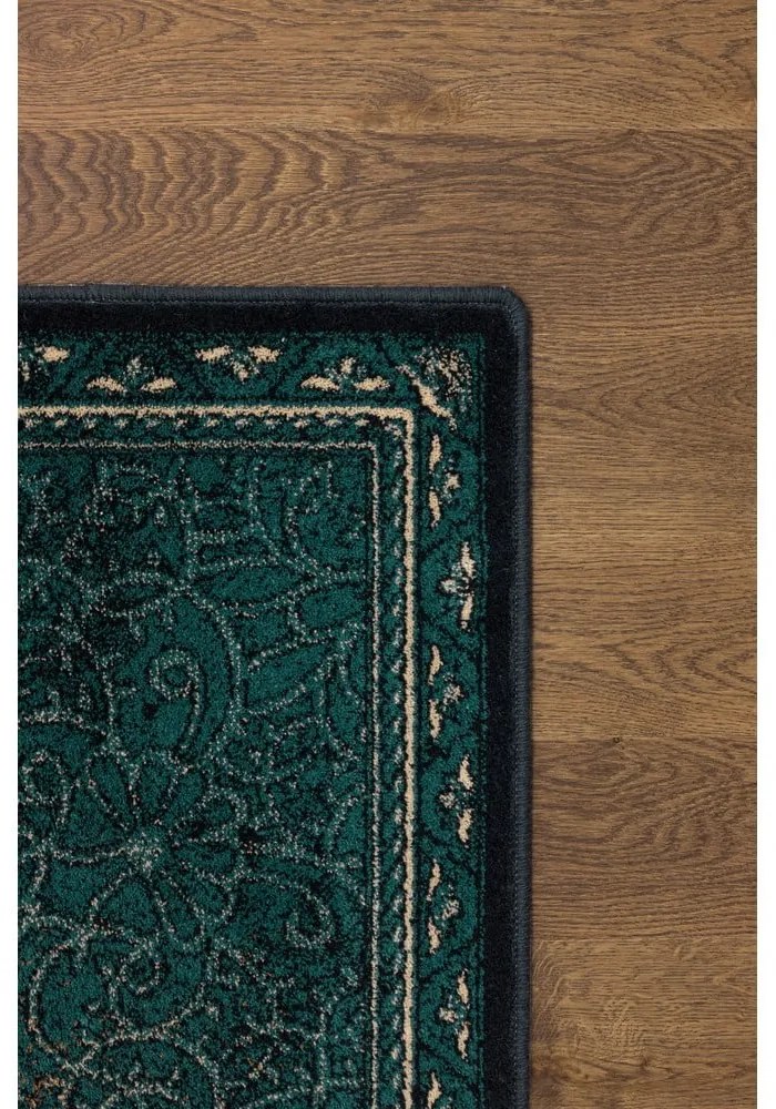 Tappeto in lana color petrolio 133x180 cm Ann - Agnella