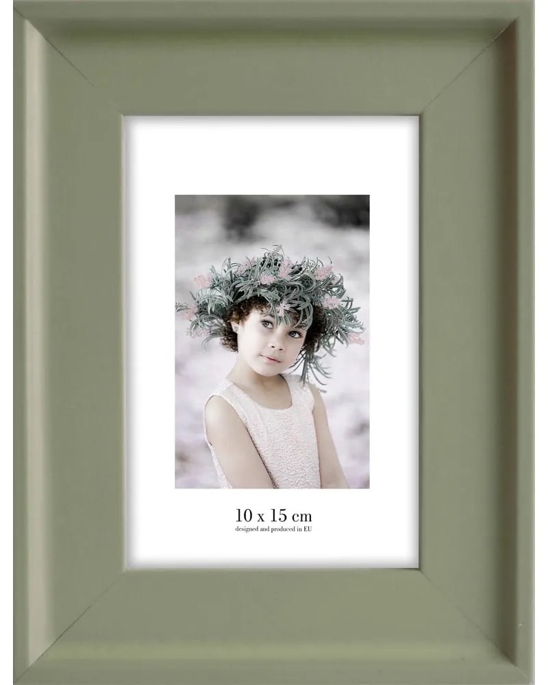 Cornice verde da appendere, 17 x 22 cm Malaga - Styler