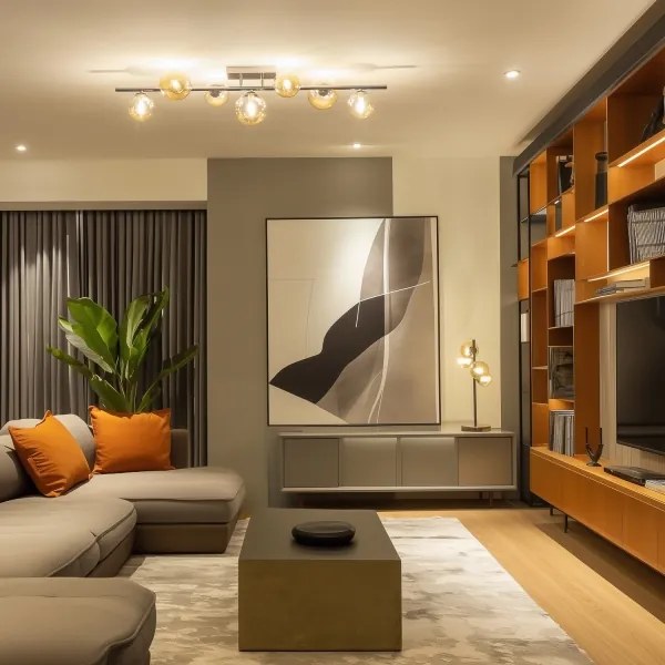 Brilagi - Lampadario a plafone LED MILLA 7xG9/3W/230V cromo lucido/oro