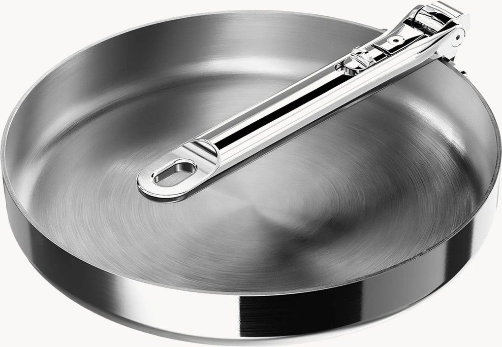 Padella in acciaio inossidabile con manico pieghevole Space