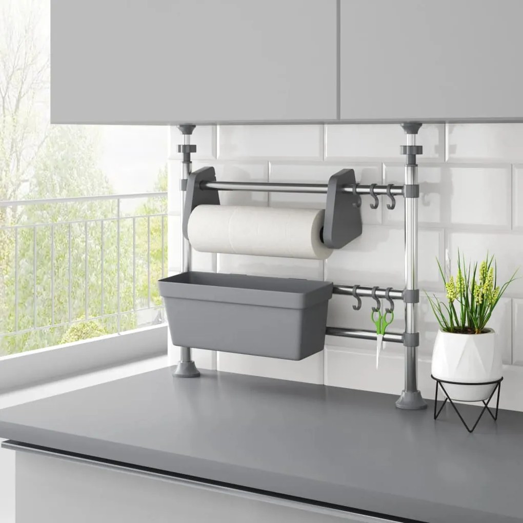 Organizer Da Cucina Regolabile İn Alluminio /