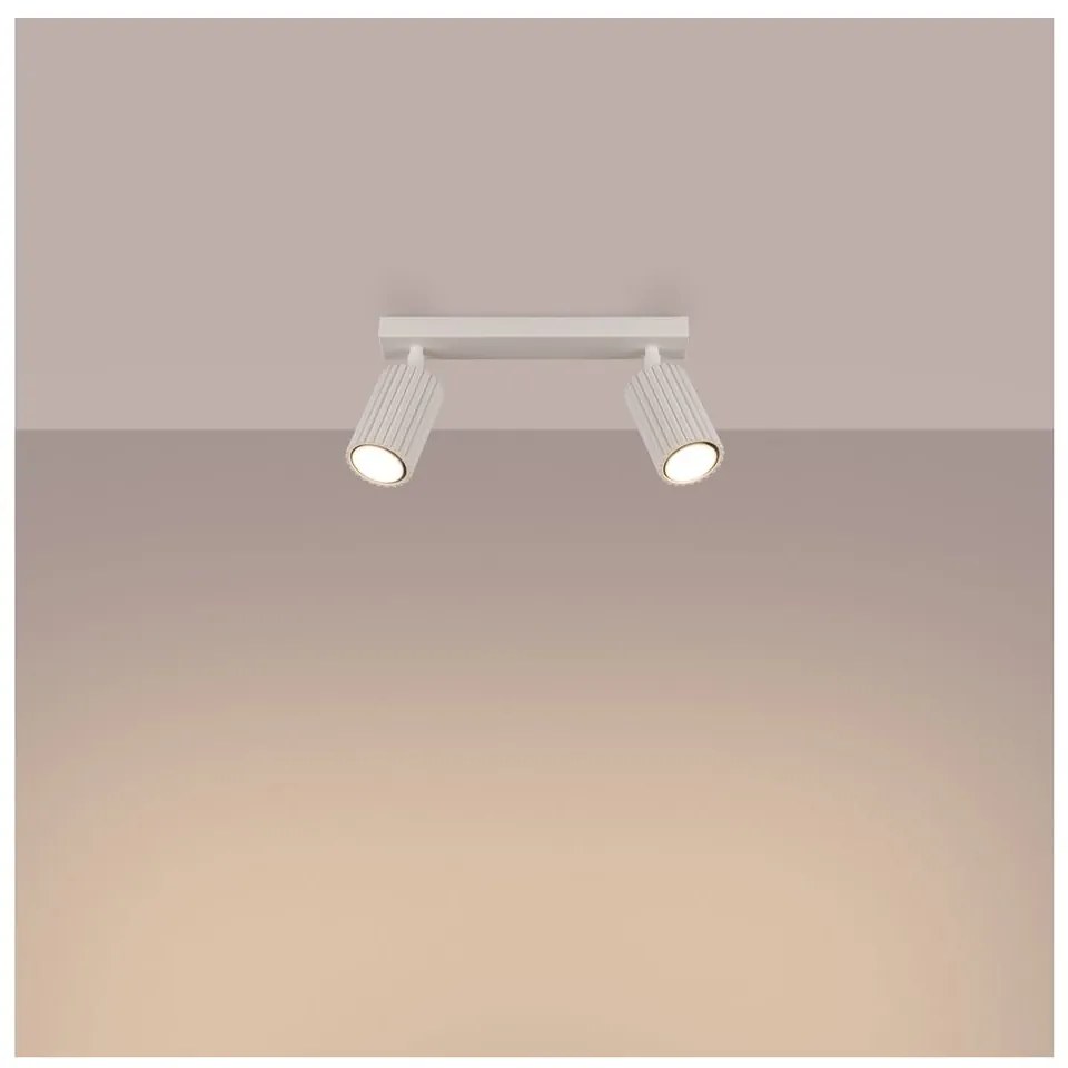 Faretto color crema 6,5x30 cm Gleam – Sollux