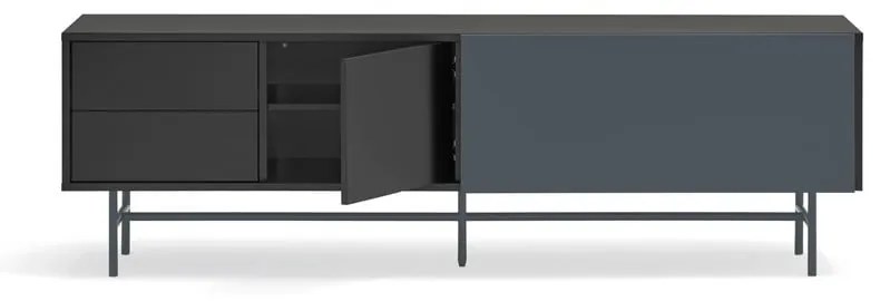 Tavolo TV nero-antracite 180x56 cm Nube - Teulat