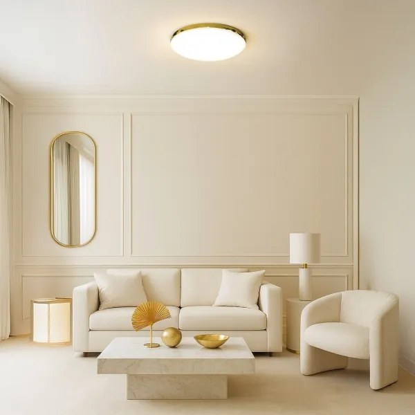 Plafoniera LED da bagno MAYA LED/15W/230V diametro 33 cm IP44 oro