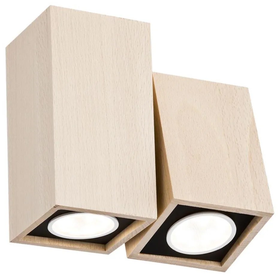 Argon 796 - Faretto da parete MONTREAL 2xGU10/5W/230V faggio