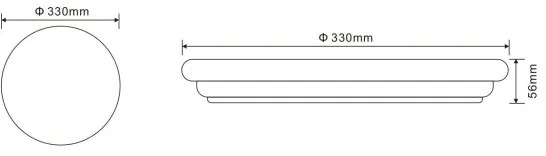 GLOBO 32118-24 - Plafoniera da esterno a LED DORI LED/24W/230V IP54