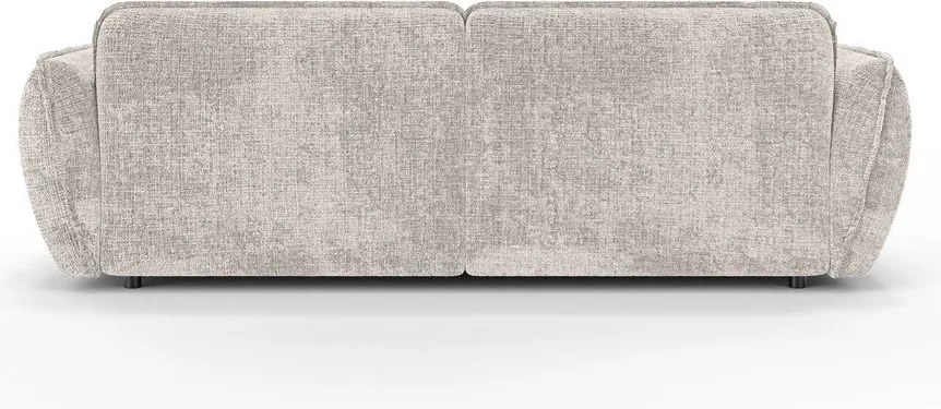 Divano angolare beige (con penisola a sinistra/con chaise lounge) con rivestimento in ciniglia Nelia – Ropez