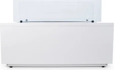 Camino a bioetanolo da terra per interno esterno CARAVAGGIO Bianco L100xP40xH40 cm