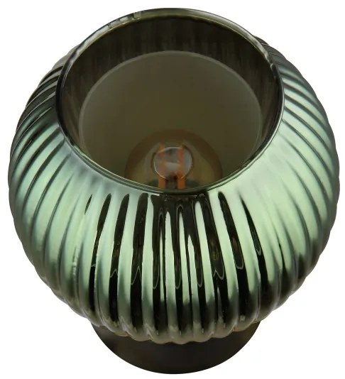 Globo 15638TG - Lampada da tavolo ZUMBA 1xE27/25W/230V diametro 15 cm verde