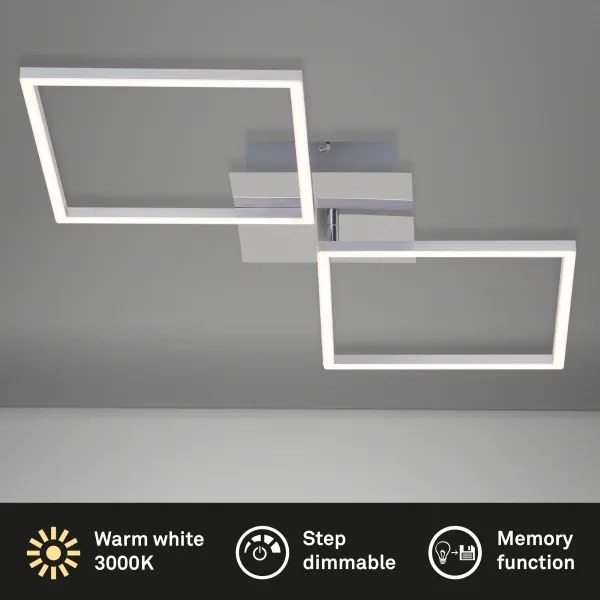 Briloner 3182-018 - Plafoniera LED dimmerabile FRAME 2xLED/15,5W/230V