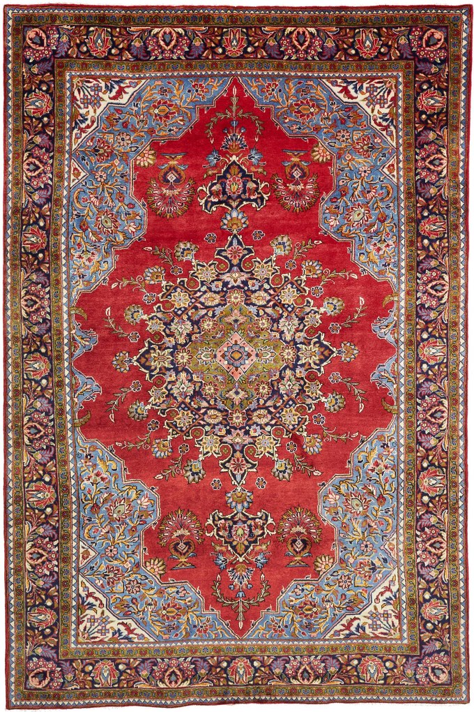 Sarouk Tappeto persiano 220x340 Blu (Iran) Annodato A Mano