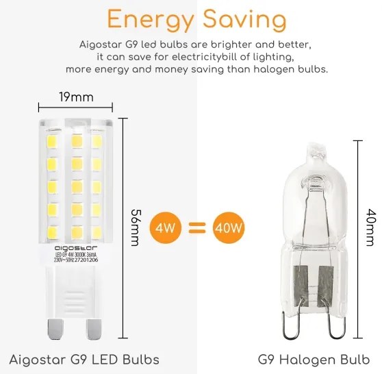 Lampadina LED G9/4W/230V 3000K - Aigostar