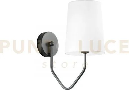 Applique a parete sally nera 1 luce attacco e14 28x31,5x10cm in met...