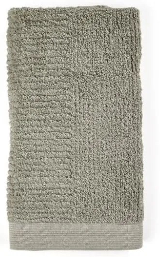 Asciugamano in cotone verde-grigio 100x50 cm Classic - Zone