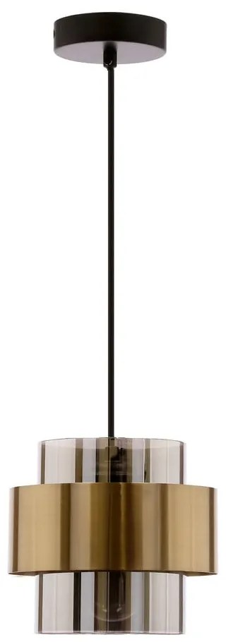 Lampadario nero con paralume in vetro ø 18 cm Spiega – Candellux Lighting