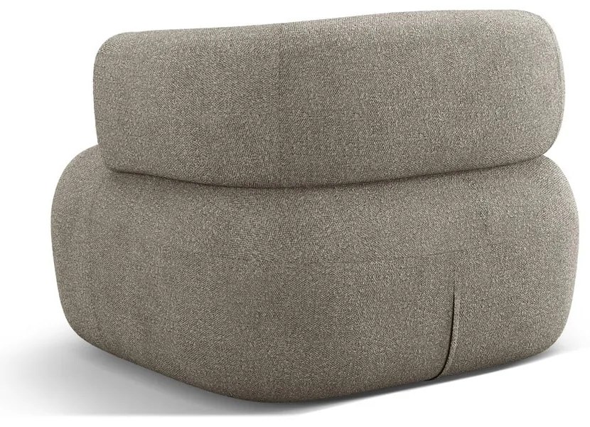 Poltrona grigio chiaro in tessuto bouclé Jenny - Micadoni Home