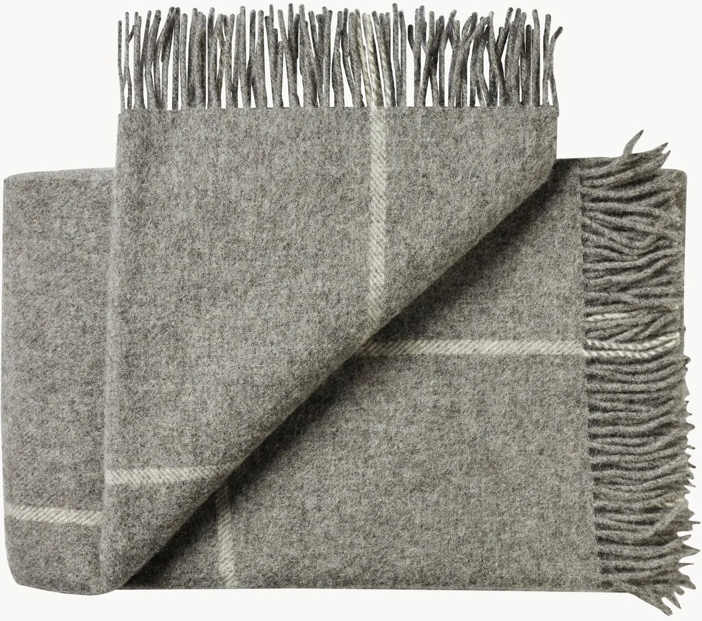 Coperta in lana con frange Mandø