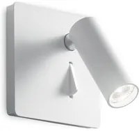 Applique Moderna Lite Metallo Bianco Led 3W 3000K Luce Calda