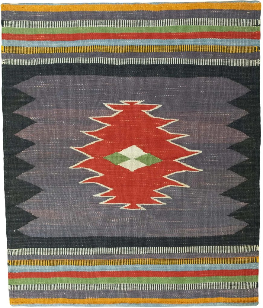 Kilim Tappeto 110x90 (Iran) Tessuto A Mano