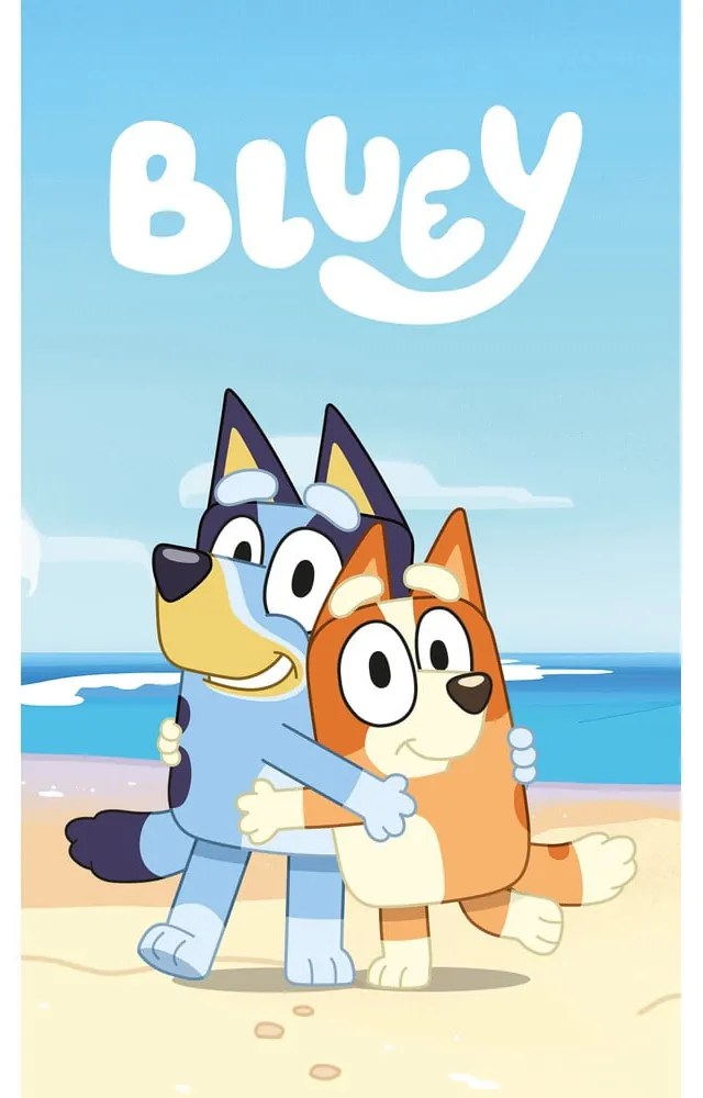 Coperta per bambini blu in vello 100x150 cm Bluey – Jerry Fabrics