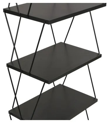 Libreria BALABAN 165x48 cm antracite/nero