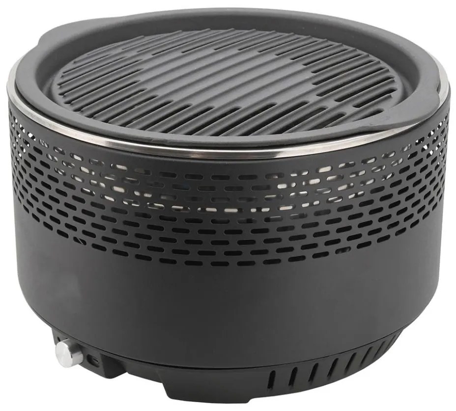 Griglia a carbone da tavolo 4xAA/USB nera