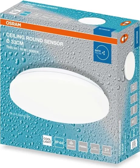 Osram - Plafoniera LED per bagno CEILING ROUND LED/18W/230V Ø 33 cm IP44 bianca