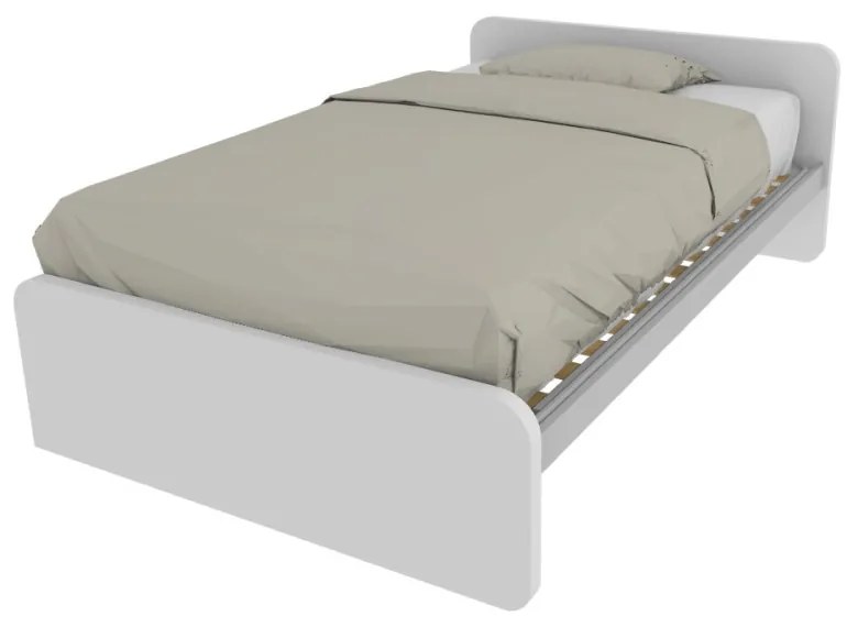 864 - Letto cameretta 120x190 1piazza e mezza con testate personalizzabili. Rete inclusa