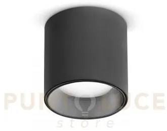 Lampada da soffitto dot pl 4000k nero