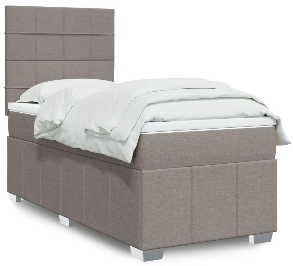 Giroletto A Molle Con Materasso Tortora 100x200 Cm İn Tessuto /