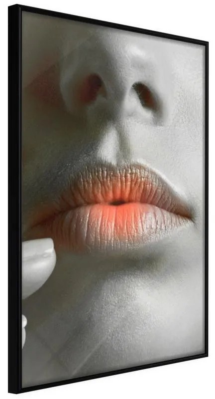 Poster  Ombre Lips  Cornice Quadri Cornice nera, Larghezza x Altezza Home decor 30x45