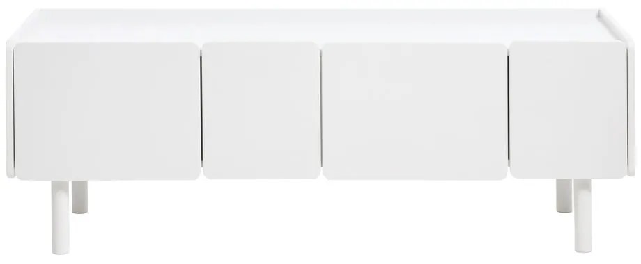 Mobile TV bianco 160x55x45 cm Bera – Unique Furniture